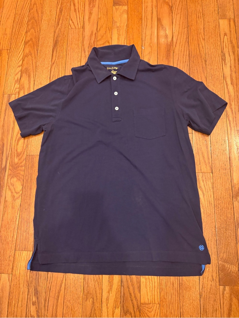 Lilly Pulitzer Men's Navy Polo Medium
